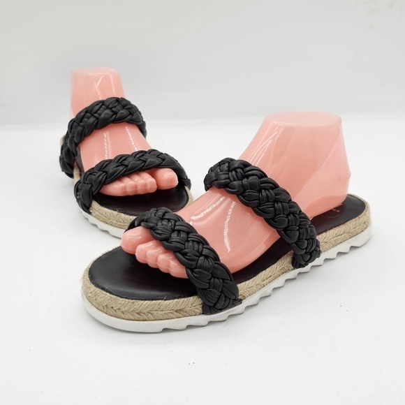 NEW Marc Fisher Jaimee Braided Two Strap Espadrille Jute Slide Sandals Size 8.5 - Picture 11 of 11
